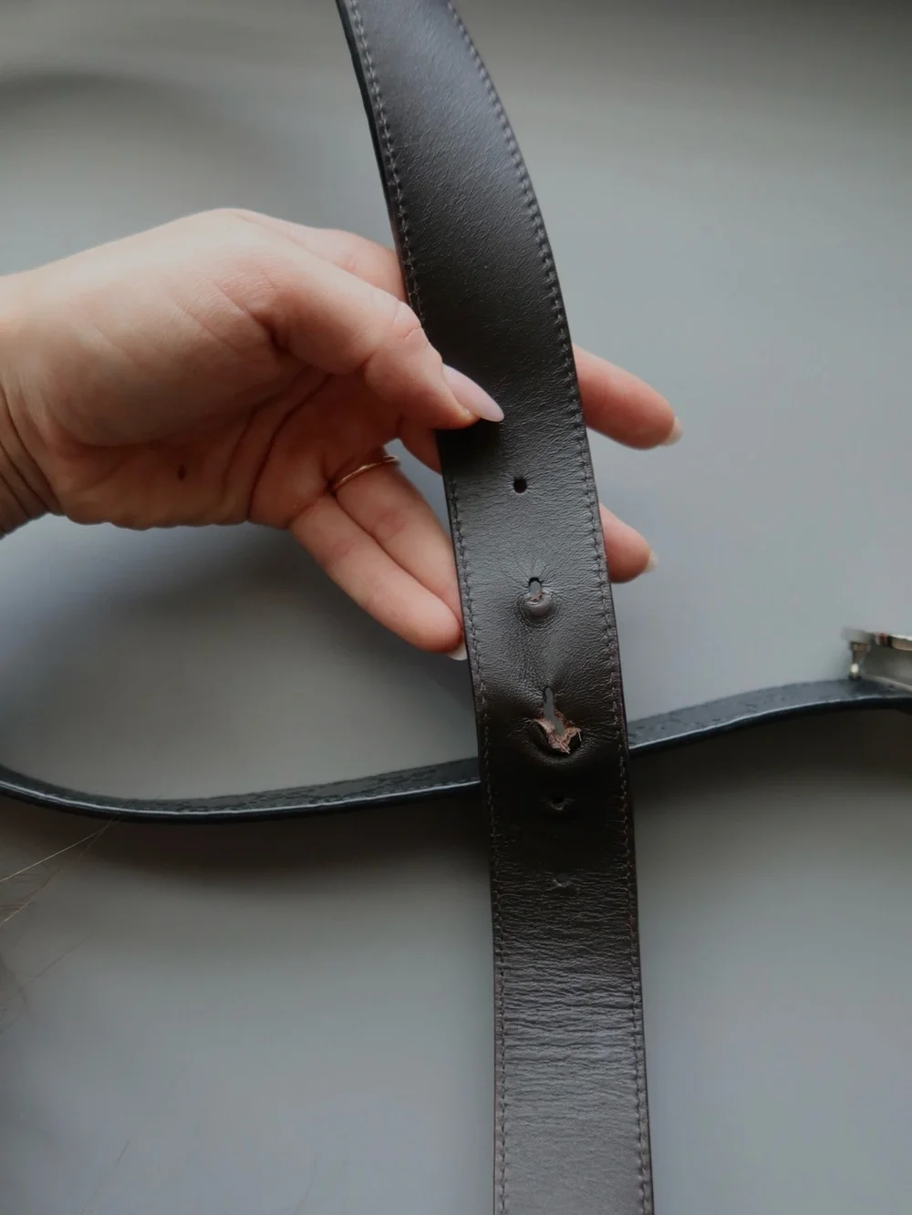 Gucci Reversible Leather Belt Interlocking G – Black/Brown 95/38